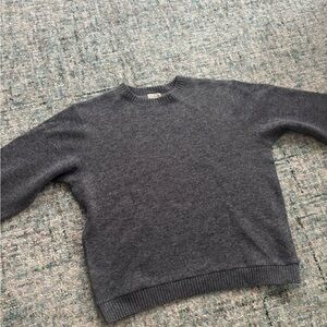 L.L. Bean Charcoal Wool Sweater